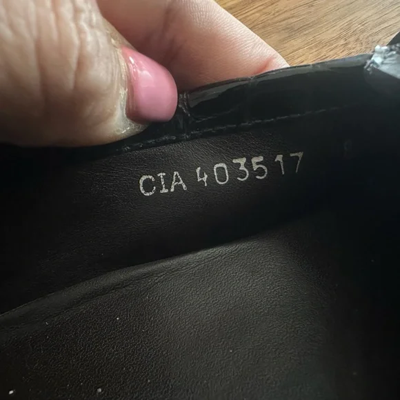 Stuart Weitzman Black Patent | Loafers with Silver Buckle| Size 8M - Picture 3 of 8